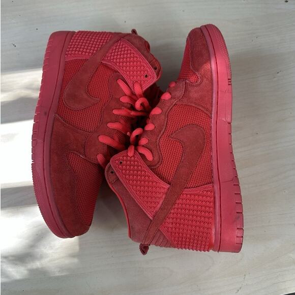 Size 8.5 705433-601 - Nike Dunk CMFT Premium High Red October main image 4